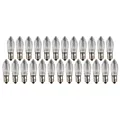 Produktbild: hellum Ersatzkerzen Glühfaden 8V 3W für Lichterketten & Schwibbogen, 25 Stück Riffelkerzen E10 (ø10 mm) passend für 30 Brennstellen, 22 Lumen Ersatzkerzen Lichterkette, für innen 911114