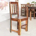 Produktbild: Massiver Stuhl JAKARTA recyceltes Massivholz Holzstuhl Handmade Esszimmerstuhl