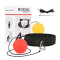 Produktbild: JUNUNDJING Boxing Reflexball, Reflex Ball Reflexball, Boxen Training Ball, Verschiedene Boxbälle mit Kopfband, 2 Bälle