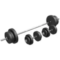 Produktbild: GORILLA SPORTS® Hantelset 70 kg Gewichte Langhantelstange Kurzhanteln Hantel Set