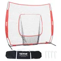 Produktbild: VEVOR Baseball Pitching Net Pitching Target 2134x1060mm Tragetasche Schlagen Rot