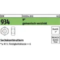 Produktbild: Sechskantmutter Din 934 M 4 8 Galvanisch Verzinkt