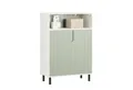 Produktbild: SoBuy Kommode BZR138, Badkommode Badschrank Badmöbel Kommode Sideboard Flurschrank Weiß-Grün
