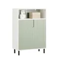 Produktbild: B-waren Badkommode Midischrank Badschrank Sideboard Flurschrank BZR138-GR-bwaren