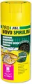 Produktbild: JBL PRONOVO SPIRULINA GRANO, Grünfuttergranulat für alle Aquarienfische von 8-20 cm, Fischfutter-Granulat, Klickdosierer, Größe M, 250 ml