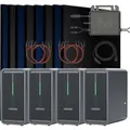 Produktbild: SUNNIVA Balkonkraftwerk 4000W mit 4 Marstek B2500-D 2,24kWh Solarspeicher Wechselrichter inkl.5m Kabel 8x500W Solarmodule Bifazial Fullblack Glas-Glas