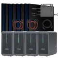 Produktbild: Balkonkraftwerk 4000 / 800 Watt mit Marstek B2500-D 8.96 kWh Solarspeicher, BIFAZIAL FULLBLACK komplett Steckdose