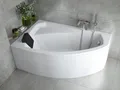 Produktbild: KOLMAN Badewanne Eckbadewanne Rima 130x85, (Links/Rechts), Ablaufgarnitur & Füße GRATIS