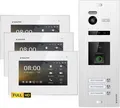 Produktbild: HD Video Türsprechanlage mit Fingerprint und RFID für 3 Familienhaus, 3x Monitor