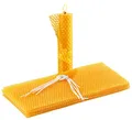 Produktbild: Your Design Bienenwachsplatten: 6 Bienenwachs-Platten zum Kerzen-Gestalten, 300 x 133 mm (Bienenwachsplatten für Kerzen, Kerzenwachs, Docht)