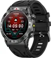 Produktbild: Robuste Militär Smartwatch Herren mit Telefonfunktion Kompass Höhenmesser Barometer 1,43
