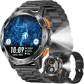 Produktbild: SGDDFIT Smartwatch (3,8 cm, Android iOS), Smartwatch Herren mit AMOLED Display, Bluetooth Calls