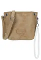 Produktbild: Fritzi aus Preussen Fritzi03N Vintage Cracker Crossbody Kunstleder Damen Umhängetasche Handtasche Festival City vegan abnehmbarer Anhänger Vintage-Waschung 22,5 x 20,5 x 8,5 cm, Braun