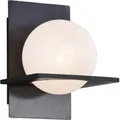 Produktbild: Lucande Wandleuchte Wandlampe Innen Kulka 10020441 Modern in Schwarz aus Metall 1-flammig G9 Flurleuchte