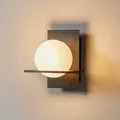 Produktbild: Wandleuchte Lucande, Kulka, dimmbar, Schwarz, für Wohnzimmer, Glas, Modern - 13 - 16