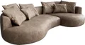 Produktbild: DELIFE Sofa Edina Mikrofaser Taupe Vintage 330x170 cm