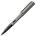 Produktbild: Lamy Lx Füller ruthenium – PVD-veredelte Feder & ergonomischer Griff – eloxiertes Aluminiumgehäuse – Strichbreite F – inkl. Tintenpatrone T 10 blau & Metalletui – für Rechtshänder