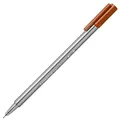 Produktbild: STAEDTLER 334-73 Triplus Fineliner (Dreikant, Superfeine, Metallgefasste Spitze, Linienbreite ca. 0,3 mm, 10 Stück) siena gebrannt