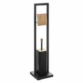 Produktbild: 5Five Simply Smart Toilettenbutler Natureo Toilettenrollenhalter Bürste Schwarz
