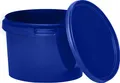 Produktbild: BenBow Eimer mit Deckel 0,5L x10 Blau - lebensmittelecht, stabil, luftdicht, auslaufsicher, geruchsneutral - Plastikeimer mit Henkel - leer