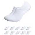 Produktbild: OCCULTO Sneakersocken Damen & Herren Bambus Füßlinge 10er Pack (Modell: Solana) (10-Paar) weiß 43-46