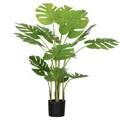 Produktbild: Künstliche Pflanze, 120 cm Kunstpflanze, Künstlich Monstera mit Übertopf