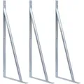 Produktbild: Vidaxl - Stützen für Zaunpfosten 3 Stk. Verzinkter Stahl