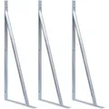 Produktbild: Vidaxl - Stützen Für Zaunpfosten 3 Stk. Verzinkter Stahl