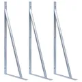 Produktbild: vidaXL Stützen für Zaunpfosten 3 Stk. Verzinkter Stahl