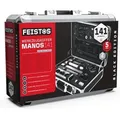 Produktbild: Manos 141 Metall Werkzeugkoffer bestückt 141 Teile - Feistos