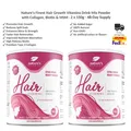 Produktbild: Nature's Finest Haar Vitamine Pulver Kollagen Biotin Haarwachstum & Stärke x2