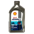 Produktbild: 1 Liter original Shell Advance 4T Ultra 10W40 Motoröl Motorrad API SN JASO MA2