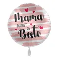 Produktbild: Ballon - Mama du bist die Beste - ca. 45cm Durchmesser Helium geeignet Party