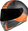 Produktbild: Bogotto FF110 Cinder Helm, schwarz matt/orange, XL