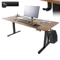 Produktbild: AREBOS Elektrisch höhenverstellbarer Schreibtisch 180x80 cm | Memory-Funktion, Braun