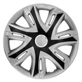 Produktbild: Radkappen Auto 15 Zoll 4er Set ABS Schwarz Silber Supernova