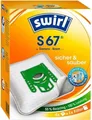 Produktbild: Swirl S 67 EcoPor Staubsaugerbeutel für Siemens, Bosch, 4 Beutel, Orange, Weiß