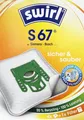 Produktbild: 16x Swirl Staubsaugerbeutel S67 Siemens Bosch + 4 Abluftfilter NEU