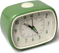 Produktbild: LS-LebenStil Vintage Reisewecker Grün 11x9cm Retro Analog Nostalgie Quarz-Wecker Ostalgie Schlafzimmer Nachttisch Tischuhr leises ticken Alarm-Clock