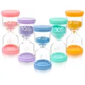 Produktbild: 5 Stück Sanduhren Set, Bunter Sanduhren für Kinder, Glas Timer,3/5/10/15/30 M...