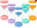 Produktbild:  TNEDFOD 5 Stück Sanduhren Set, Bunter Sanduhren für Kinder, Glas T 