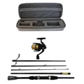 Produktbild: Daiwa Sweepfire Combo Reiserute 1,70m 3,5-12g 5-teilige Spinnrute mit Hardcase