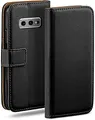 Produktbild: moex Book Case für Samsung Galaxy S10e Handyhülle mit Kartenfach, Hülle klappbar 360 Grad Schutzhülle, Klapphülle Flip Case Cover, PU Leder Handytasche Lederhülle, Schwarz