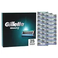 Produktbild: Gillette Mach3 Rasierklingen, 25 Ersatzklingen für Nassrasierer Herren mit 3-fach Klinge