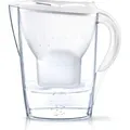 Produktbild: Brita Wasserfilter-Kanne Marella weiß 2,4L inkl.1 MX Pro Kartusche (1er Pack) - Silber/Schwarz