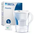 Produktbild: BRITA Tischwasserfilter Marella *weiß* inkl. 1 Filter 125219 (4006387125219)