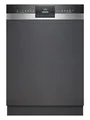 Produktbild: Siemens SN53HS03TE iQ300, Geschirrspüler Teilintegriert 60 cm, Besteckkorb, smartStart, Programm-Assistent, Oberkorb höhenverstellbar, Bestätigte Hygieneleistung, aquaStop, Gebürsteter Stahl