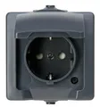 Produktbild: Kopp NAUTIC 1f Schutzkontakt 107815006Steckdose m.Klappdeckel u (107815006)