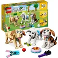 Produktbild: LEGO 31137 Creator 3in1 Niedliche Hunde Set mit Dackel-, Mops-, Pudel-Tierfiguren und mehr, Spielzeug für Kinder ab 7 Jahren, Geschenk für Hundel... - Bronze