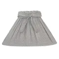 Produktbild: Lampenschirm STINE grau weiß D30cm gepunktet mit Schleife Tischlampe Landhaus